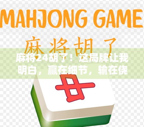 麻将24胡了！这局牌让我明白，赢在细节，输在侥幸！