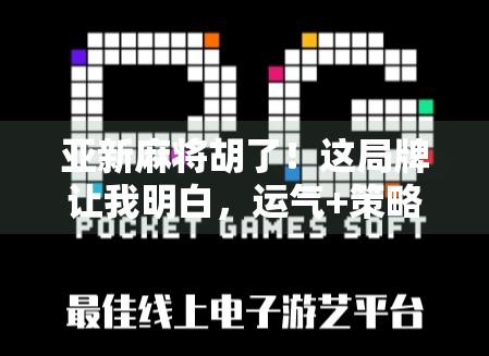 亚新麻将胡了!这局牌让我明白,运气+策略=人生赢家