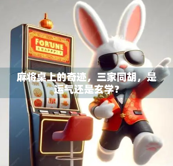 麻将桌上的奇迹，三家同胡，是运气还是玄学？