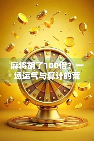 麻将胡了100倍?一场运气与算计的荒诞狂欢!